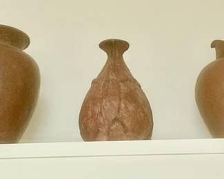 Vintage art pottery vases, pitcher