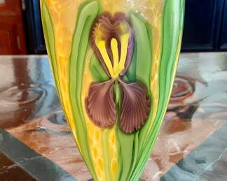 Orient and Flume art glass vase