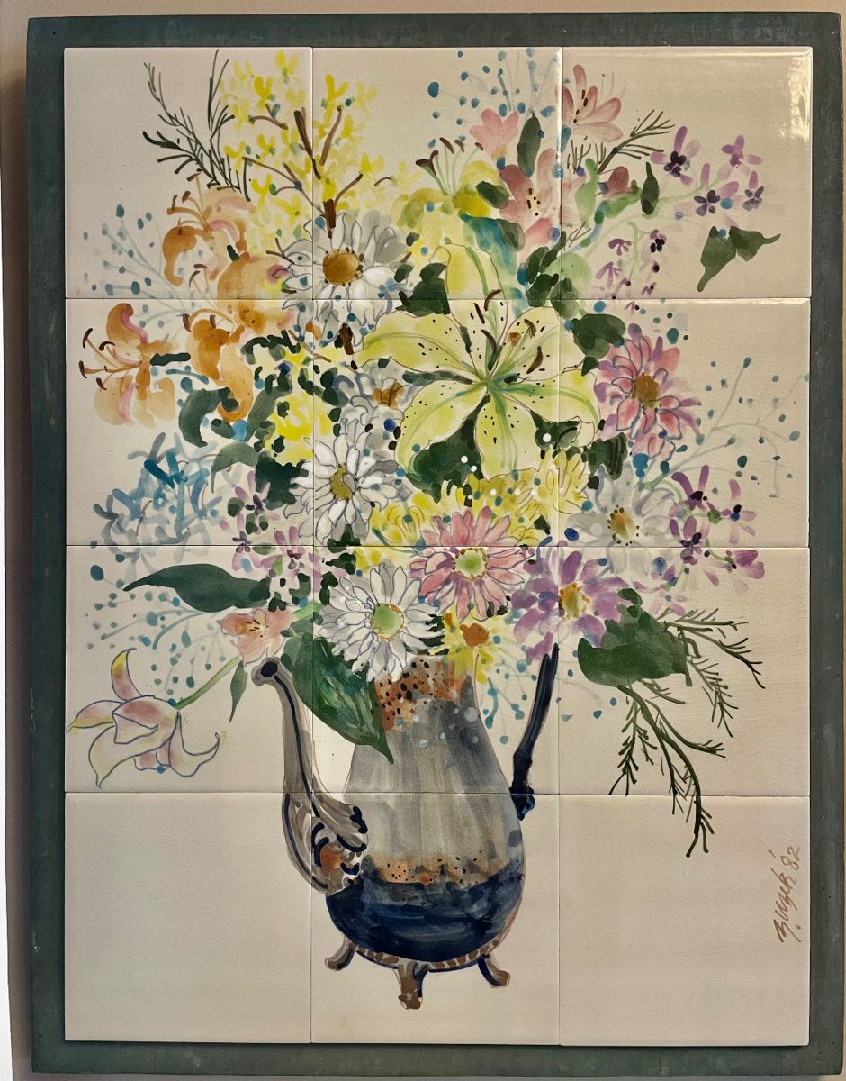 Suzie Zuzek DePoo Painting on Tile