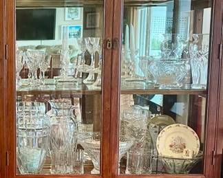 Asian inspired cherrywood hutch