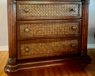 Tommy Bahama style nightstand cabinet