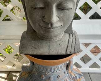 Buddha head statue