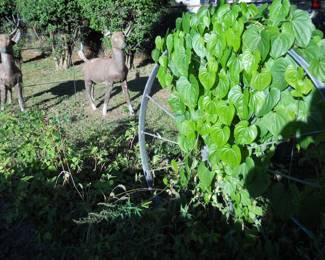 Large rake wheel, concrete deer