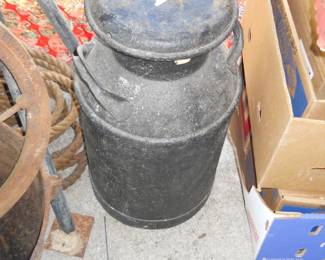 old milk can