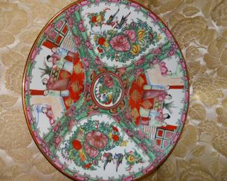 Rose medallion platter