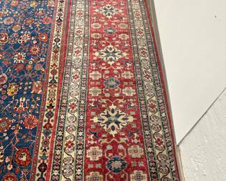 Wool Persian Serapi runner. 32 x 10.3
