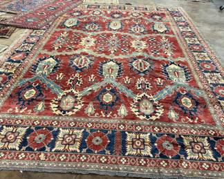 Northwest Persian Sarapi rug from the mountain region of Azerbaijan. These rugs have historically been the carpet of choice in early American state and federal buildings, including the White House. 11 x 15.