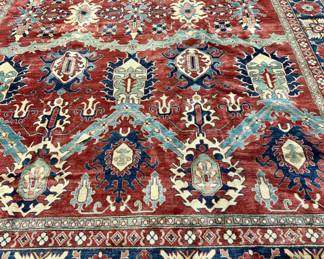 Northwest Persian Sarapi rug from the mountain region of Azerbaijan. These rugs have historically been the carpet of choice in early American state and federal buildings, including the White House. 11 x 15.