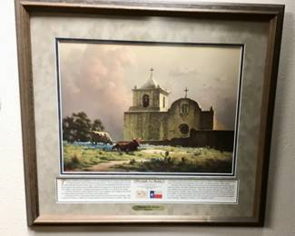 Presidio LaBahia by Dalhart Windberg. SPECIAL COMMEMORATIVE LIMITED EDITION PRINT 292/2000, issued 1986 …plates have been destroyed.  HIGHLY collectible. 