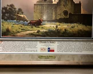 Presidio LaBahia by Dalhart Windberg. SPECIAL COMMEMORATIVE LIMITED EDITION PRINT 292/2000, issued 1986 …plates have been destroyed.  HIGHLY collectible. 