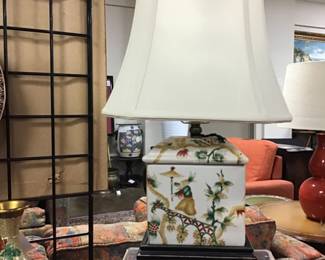 Sold on Scully & Scully, Chinoiserie table lamp by Designers Michael Yep and Mark Abrams. Port 68 brand.