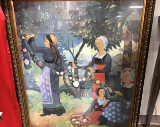 “A Garland of Roses”, fine art print of a painting by Paul Sersiuer. 