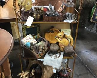 Fall and squirrel collectibles. 