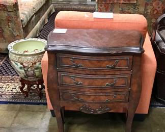 Three drawer Bombay chest.