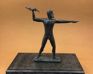 Bronze sculpture of mythological Greek god Zeus