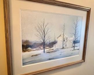 Beautiful Winter Scene from a Noblesville, Indiana Artist Henry Bell.
