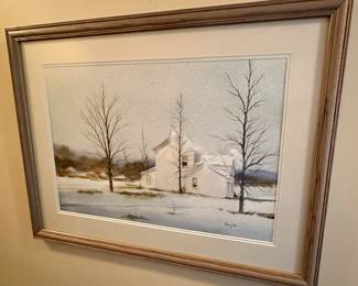 Beautiful Winter Scene from a Nobelsville Indiana Artist, Henry Bell