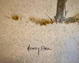 Beautiful Winter Scene from a Nobelsville Indiana Artist, Henry Bell