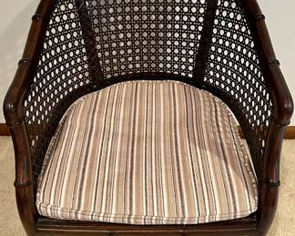 Faux Bamboo and Cane Chair