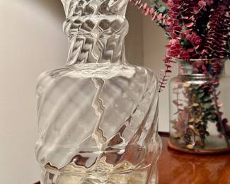 Beautiful Glass Lamp with Shade.