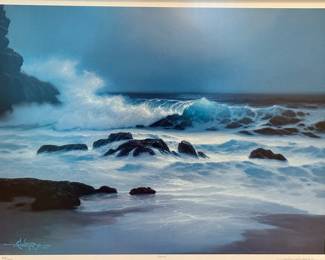 "Pensive" Hawaii 1992 by Roy Tabora Limited Edition Print : Lithograph Size : 21x28 in | Edition : From the Edition of 328/450. This a stunning piece of art especially if you love Hawaii.