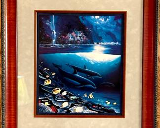 Robert Wyland and Jim Coleman Collaboration on this framed print.