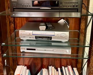 Onkyo 5 Disc CD Changer, Panasonic VCR and Panasonic DVD Player