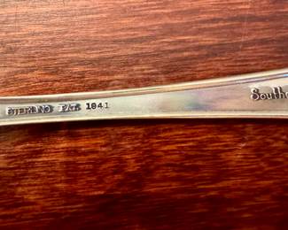 Alvin Sterling Silver Set with 7 Settings (38 pieces) and Silverware Box. Pattern is "Southern Charm" Total weight is 1574 grams or 50 oz.