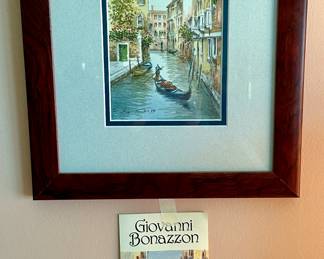 Giovanni Bonazzon signed Limited Edition Etching.