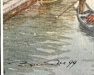 Giovanni Bonazzon signed Limited Edition Etching.