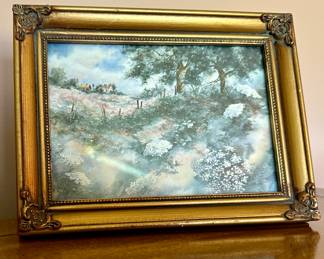 Vintage Painting in Small Frame.