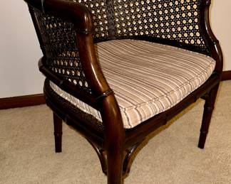 Faux Bamboo and Cane Chair