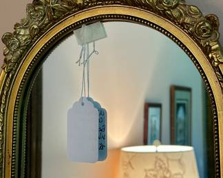 Ornate Vintage Mirror in Brass