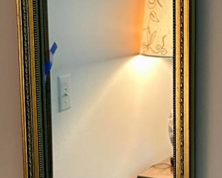 Ornate Vintage Mirror in Brass