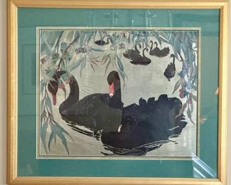 This is unique Black Swan signed artwork