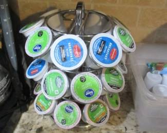 Coffee pods and holder