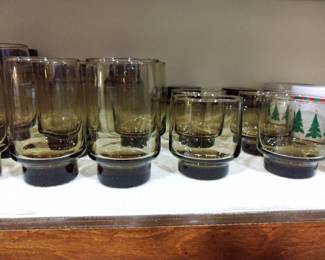 Vintage Libby Smoke glassware