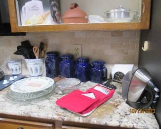 Blue Canisters & misc