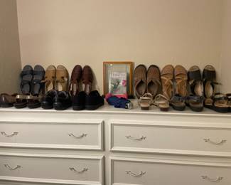 Ladies Shoes.   Most are Naturalizers.  Some Clarks.  Other Name Brands.