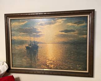 Runci Boat on Sea print