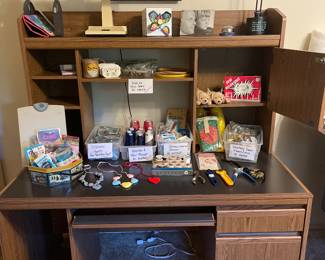 Computer office Unit.  Lots of fun things & crafts on top.