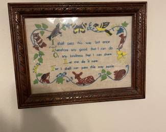 Framed Embroidery (same as previous pic)
