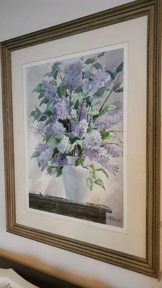 Large floral by Robert W. Daley AWS 