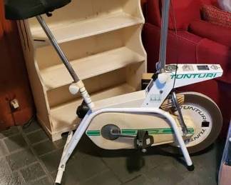 One of five Tunturi vintage exercise bikes