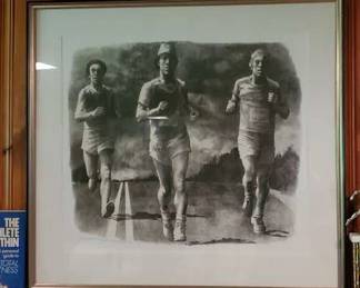 “Three Runners” litho by Anne Lyman Power.
