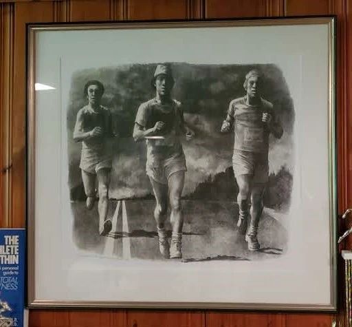 “Three Runners” litho by Anne Lyman Power.