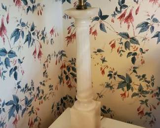 Pair of Alabaster lamps