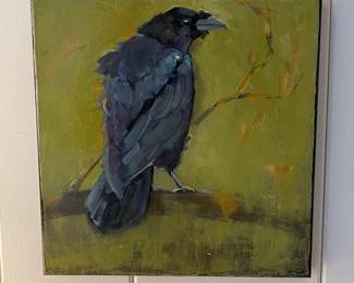 Acrylic on Canvas Raven