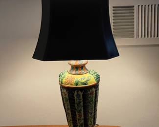Majolica Base Lamp
