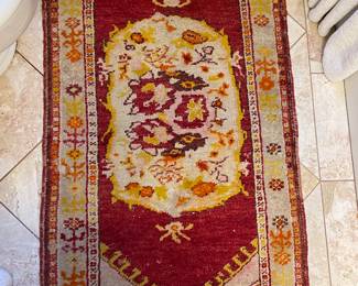 Semi Antique Persian Throw Carpet
